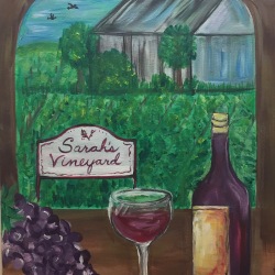 Sarah's Vineyard in Cuyahoga Falls, Acrylic 16x20 2017
